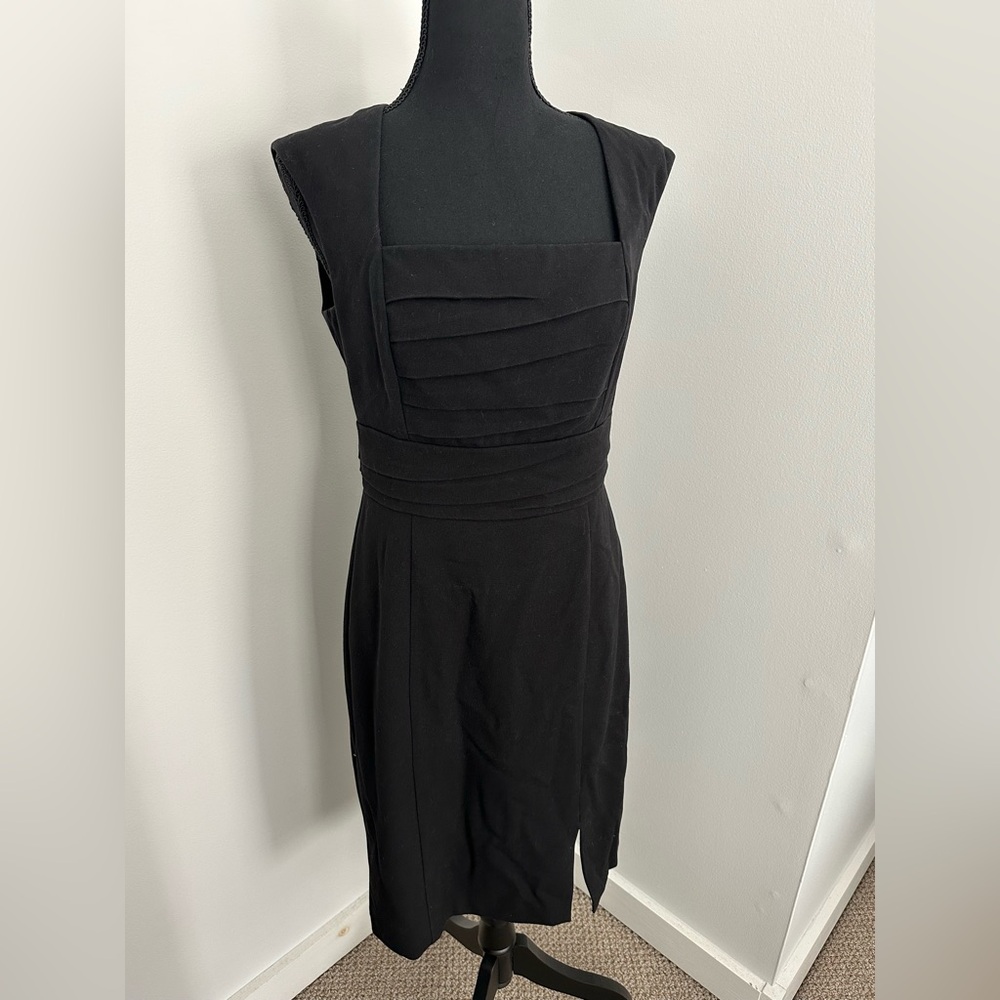 White House Black Market classic black dress, size 6